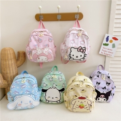 6 Styles Sanrio Melody kitty Cinnamoroll Kuromi Anime Oxford Backpack Bag