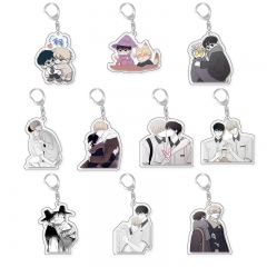 10 Styles Will kill Cartoon Acrylic Anime Keychain