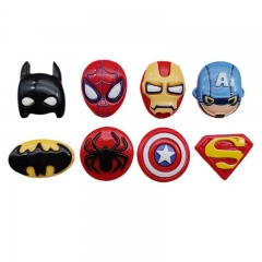 10 PCS/SET 8 Styles Iron Man Batman Superman Anime DIY Headwear Stickers