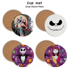 14 Styles The Nightmare Before Christmas Cartoon Ceramics Cup Mat Anime Coaster