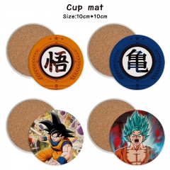 18 Styles Dragon Ball Z Cartoon Ceramics Cup Mat Anime Coaster