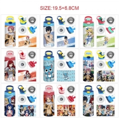 10 Styles 350ML Fairy Tail Cartoon Pattern 304 Stainless Steel Anime Thermos Cup/Vacuum Cup