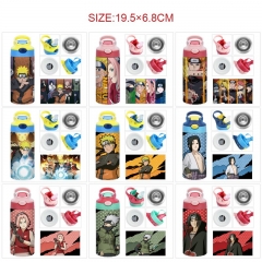 13 Styles 350ML Naruto Cartoon Pattern 304 Stainless Steel Anime Thermos Cup/Vacuum Cup