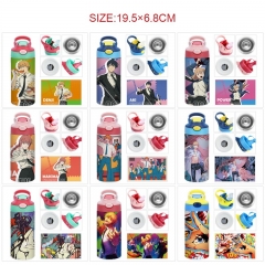 9 Styles 350ML Chainsaw Man Cartoon Pattern 304 Stainless Steel Anime Thermos Cup/Vacuum Cup