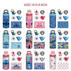 12 Styles 350ML Lilo & Stitch Cartoon Pattern 304 Stainless Steel Anime Thermos Cup/Vacuum Cup