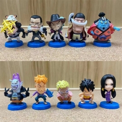 5CM 10PCS/SET One Piece Cartoon Anime PVC Figure