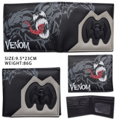 venom Cartoon Coin Purse PU Anime Short Wallet