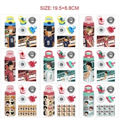 10 Styles 350ML Haikyuu Cartoon Pattern 304 Stainless Steel Anime Thermos Cup/Vacuum Cup