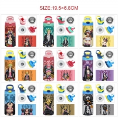 9 Styles 350ML One Piece Cartoon Pattern 304 Stainless Steel Anime Thermos Cup/Vacuum Cup