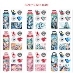 9 Styles 350ML Hatsune Miku Cartoon Pattern 304 Stainless Steel Anime Thermos Cup/Vacuum Cup