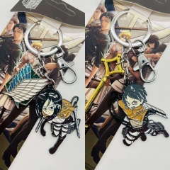 2 Styles Attack on Titan/Shingeki No Kyojin Cartoon Character Alloy Anime Keychain