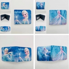 2 Styles Frozen Elsa Cartoon Coin Purse Short Anime Short Wallet