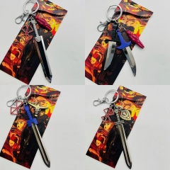 6 Styles Berserk Cartoon Alloy Anime Sword Keychain