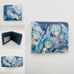 Hatsune Miku Cartoon Coin Purse Short Anime Short Wallet