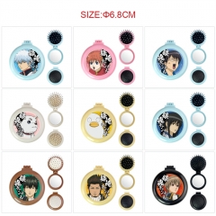 9 Styles Gintama Cartoon Cartoon Anime Mirror with Comb