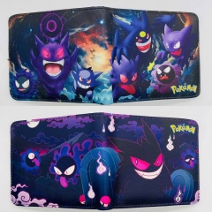 2 Styles Pokemon Gengar Cartoon Coin Purse Short Anime Short Wallet