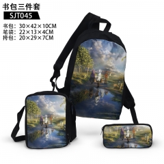 Frieren: Beyond Journey's End Cosplay Anime Backpack+Shoulder Bag+Pencil Bag(set)