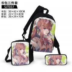 Heartbeat Cosplay Anime Backpack+Shoulder Bag+Pencil Bag(set)