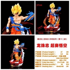 27CM Dragon Ball Z Super Saiyan Son Goku Cartoon PVC Anime Figure Toy