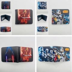 2 Styles Star War Cartoon Coin Purse Short Anime Short Wallet