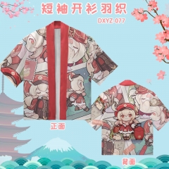 Genshin Impact Cosplay Cartoon Colorful Haori Anime Kimono