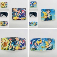 2 Styles Pokemon Cartoon Coin Purse Short Anime Short Wallet