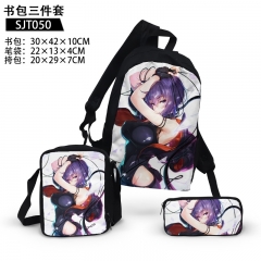 3 Styles Ghost In The Shell Cosplay Anime Backpack+Shoulder Bag+Pencil Bag(set)