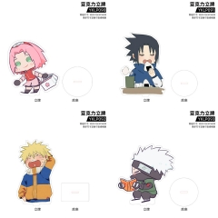 4 Styles Naruto Acrylic Cartoon Anime Standing Plates