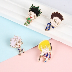 4 Styles HUNTER×HUNTER Cartoon Alloy Pin Anime Brooch