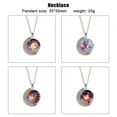 18 Styles Heaven Official's Blessing Cartoon Double-Sided Rotation Alloy Anime Necklace