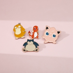 4 Styles Pokemon Cartoon Alloy Pin Anime Brooch