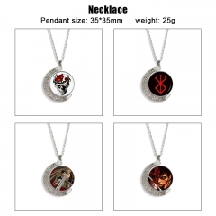 11 Styles Berserk Cartoon Double-Sided Rotation Alloy Anime Necklace