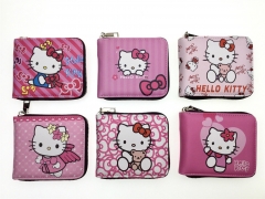 6 Styles Hello Kitty Cartoon Purse Anime Short Wallet