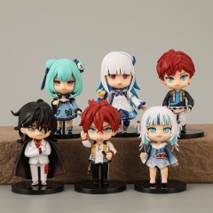 6PCS/SET Hololive Vtuber Youtuber Cartoon Anime PVC Figure