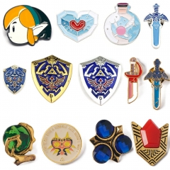 14 Styles The Legend Of Zelda Cartoon Alloy Pin Anime Brooch