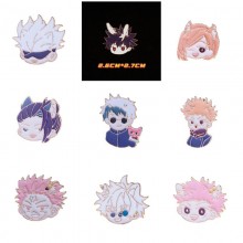 9 Styles Jujutsu Kaisen Cartoon Alloy Pin Anime Brooch