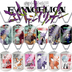 12 Styles EVA/Neon Genesis Evangelion Stainless Steel Dog Tag Anime Necklace