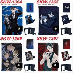 5 Styles Kuroshitsuji/Black Butler Cartoon PU Pattern Purse Anime Wallet