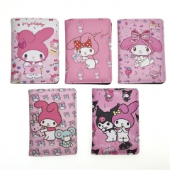 6 Styles My Melody Cartoon Pattern Anime Passport Cover Bag