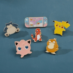 15 Styles Pokemon Cartoon Alloy Pin Anime Brooch