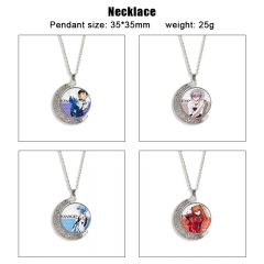 17 Styles EVA/Neon Genesis Evangelion Cartoon Double-Sided Rotation Alloy Anime Necklace