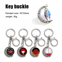 13 Styles Naruto Cartoon Double-Sided Rotation Alloy Anime Keychain