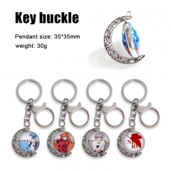 17 Styles EVA/Neon Genesis Evangelion Cartoon Double-Sided Rotation Alloy Anime Keychain