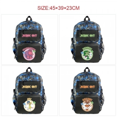 20 Styles Inside Out Cartoon Anime Nylon Camouflage Backpack Bag With Data Line Connector