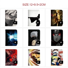 12 Styles Naruto Cartoon PU Pattern Purse Anime Wallet