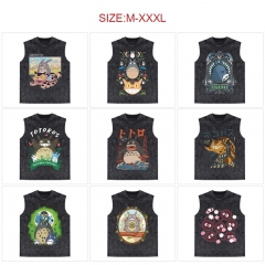 10 Styles My Neighbor Totoro Cartoon Pattern Anime Vest T-shirt