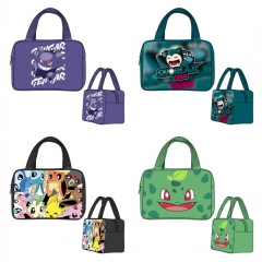 14 Styles Pokemon Cartoon Anime Thermal Insulation Bag