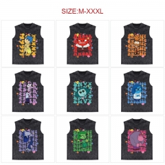 16 Styles Inside Out Cartoon Pattern Anime Vest T-shirt