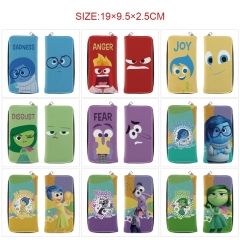 22 Styles Inside Out Cartoon Pattern Purse Anime Long Wallet