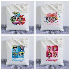 8 Styles The Powerpuff Girls Cartoon Anime Canvas Shopping Bag